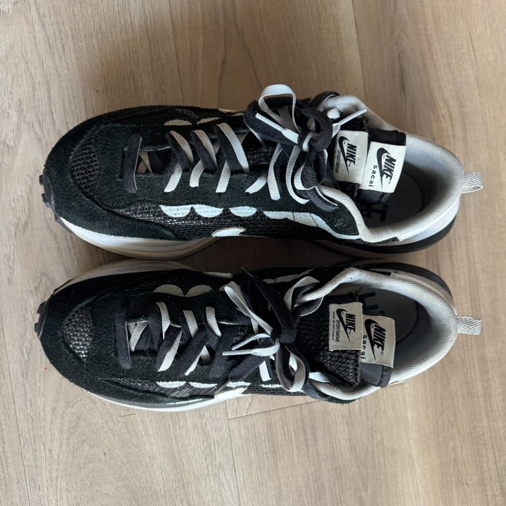 Nike sacai x VaporWaffle 'Black White' Men's Size 13 Sneakers - Picture 3 of 9
